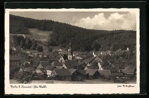 Mondschein-AK Roda / Ilmenau, Frauen auf dem Marktplatz
