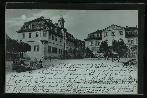 AK Freiberg i. Sa., Hornstrasse mit Hornbrunnen