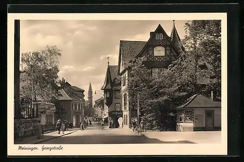 AK Meiningen, Belebte Georgstrasse