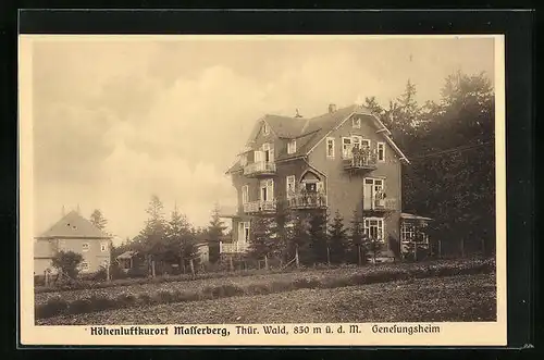 AK Masserberg Thür. Wald, Genesungsheim am Feld