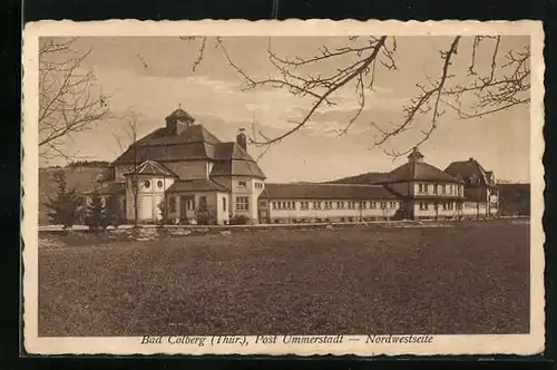 AK Bad Colberg /Thür., Nordwestseite der Post Ummerstadt