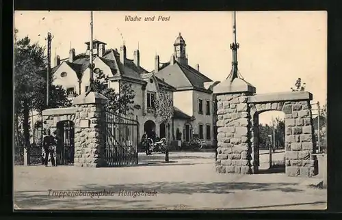 AK Königsbrück, Truppenübungsplatz - Wache und Post