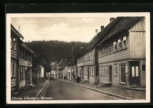 AK Altenau /Harz, Breitestrasse