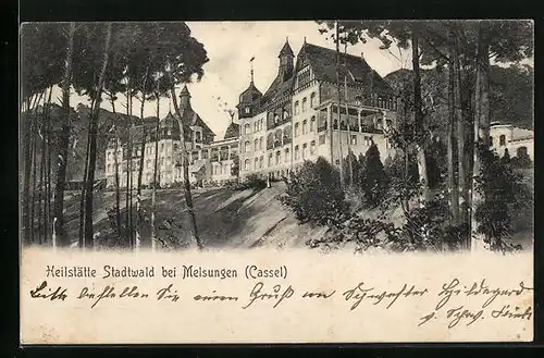 AK Melsungen b. Cassel, Heilstätte Stadtwald