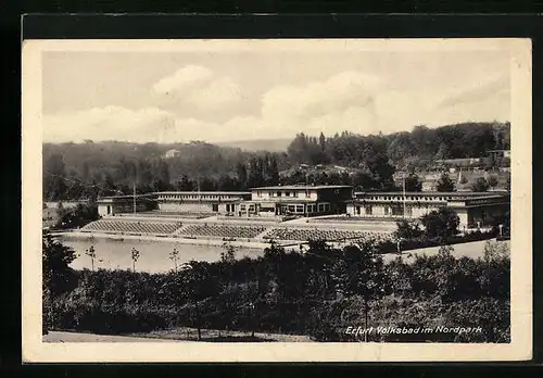 AK Erfurt, Volksbad im Nordpark