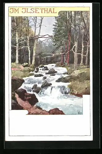 Künstler-AK H. Bahndorf: Im Ilsethal