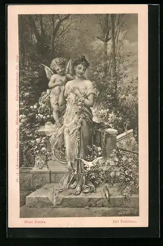 Künstler-AK Hans Zatzka: Der Protektor.