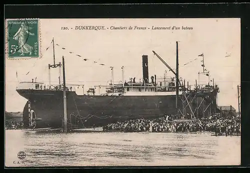 AK Dunkerque, Chantiers de France, Lancement du Saint-Pierre