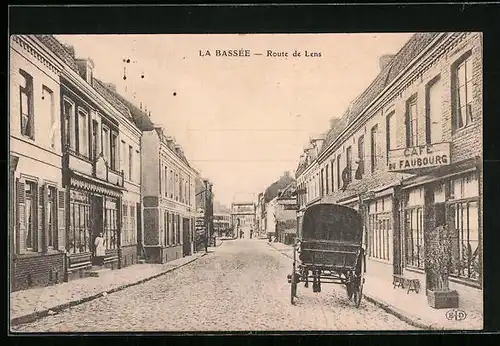 AK La Bassée, Route de Lens