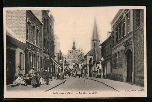 AK Solesmes, La Rue de Selle