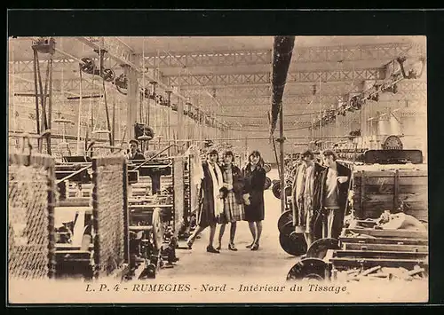 AK Rumegies-Nord, Interieur du Tissage