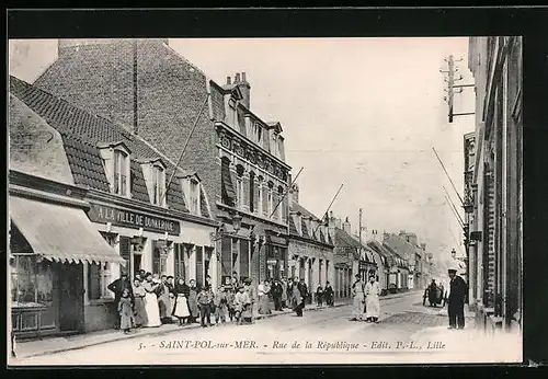 AK Saint-Pol-sur-Mer, Rue de la Republique