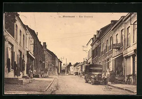 AK Hautmont, Rue Gambetta