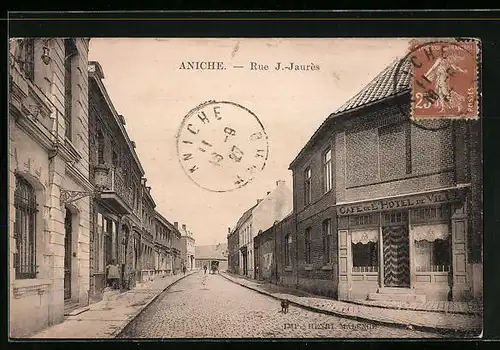 AK Aniche, Rue J. Jaurès