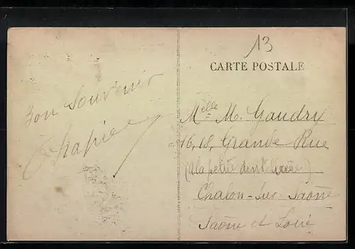 AK Aniche, Rue J. Jaurès