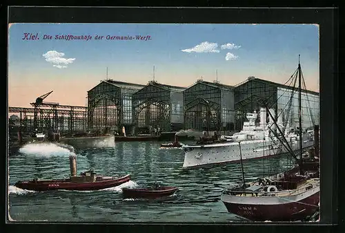 AK Kiel, Die Schiffbauhöfe der Germania-Werft