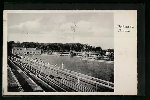AK Oberhausen, Stadion mit Badegästen