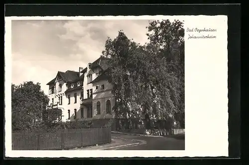 AK Bad Oeynhausen, Strassenpartie mit Johanniterheim