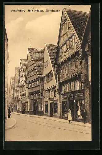 AK Osnabrück, Alte Häuser, Bierstrasse