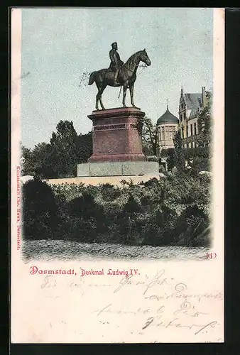AK Darmstadt, Denkmal Ludwig IV.