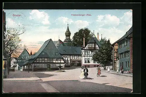 AK Goslar i. Harz, Fachwerk am Frankenberger Plan