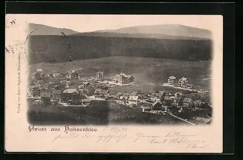 AK Hahnenklee, Ortschaft aus der Vogelschau