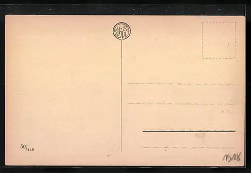 AK Löbau i. S., Teilansicht des Ortes hinterm Kornfeld