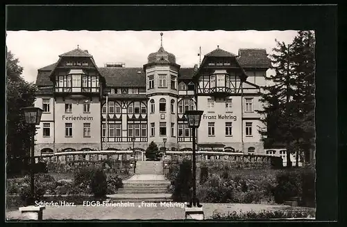 AK Schierke /Harz, FDGB-Ferienheim Franz Mehring