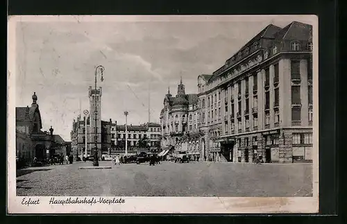 AK Erfurt, Hauptbahnhofs-Vorplatz