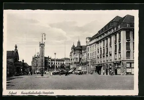 AK Erfurt, Hauptbahnhofs-Vorplatz