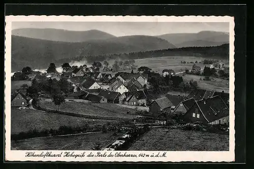 AK Hohegeiss, Totalansicht mit Gebirge