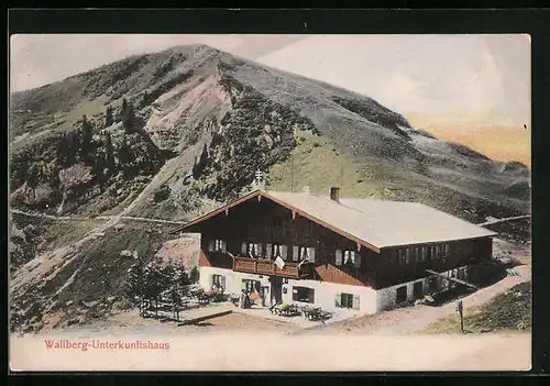 AK Wallberg, Unterkunftshaus mit Terrasse