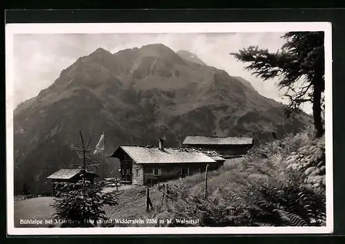 AK Mittelberg, Gasthaus Bühlalpe, Widderstein