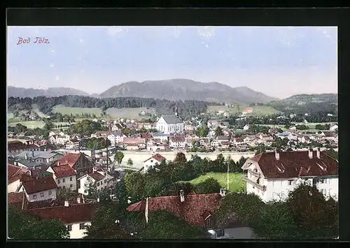 AK Bad Tölz, Ortsansicht aus der Vogelschau