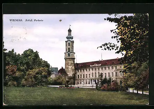 AK Weimar, Schloss mit Park