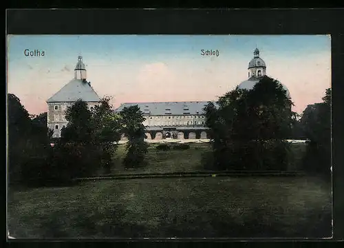 AK Gotha, Das Schloss mit Parkanlage