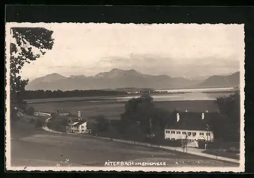 AK Aiterbach a. Chiemsee, Ortspartie am See