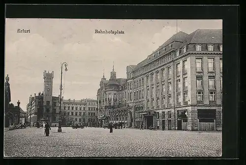 AK Erfurt, Der gepflasterte Bahnhofsplatz