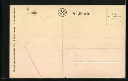 AK Erfurt, Hotel Erfurter Hof, Konferenz-Saal, Innenansicht