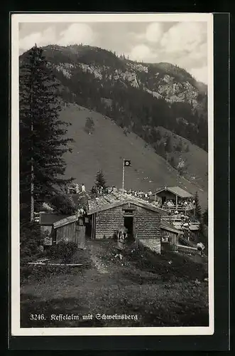 AK Fischbachau, Gasthaus Kesselalm mit Schweinsberg