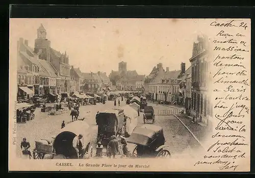 AK Cassel, La Grande Place le jour du Marché