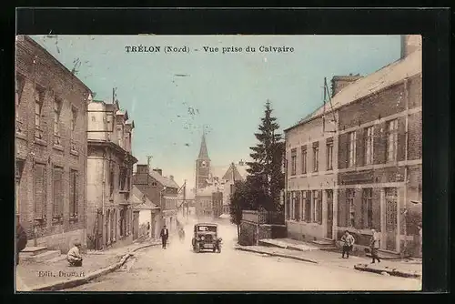 AK Trélon, Vue prise du Calvaire