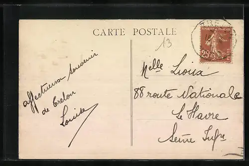 AK Trélon, Vue prise du Calvaire