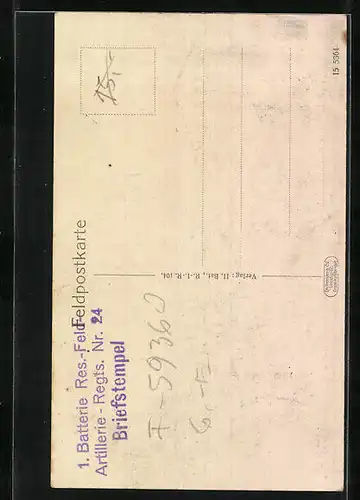 AK St. Souplet, Durch Granateinschlag zerstörtes Divisions-Stabs-Quartier