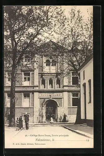 AK Valenciennes, Collège Notre-Dame, Entrée principale