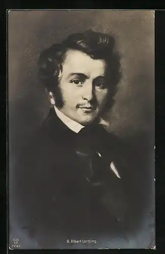 Künstler-AK Fritz Rumpf: Portrait von G. Albert Lortzing