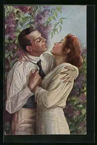 Künstler-AK Arno von Riesen: Im Frühling des Lebens