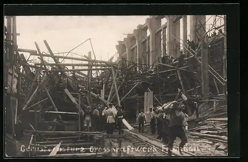 Foto-AK Nürnberg, Grosskraftwerk Franken 1912