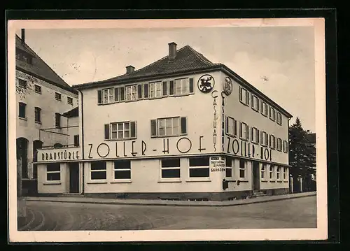 AK Sigmaringen, Gasthof Zoller Hof