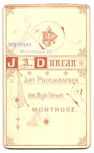 Fotografie J. A. Duncan, Montrose, 108.High Street, Junger Mann im Sonntagsanzug